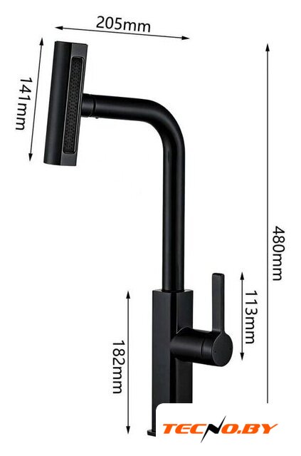 Смеситель Econoce EC0824BL - Изображение №2 — Интернет-Магазин TECNO.BY