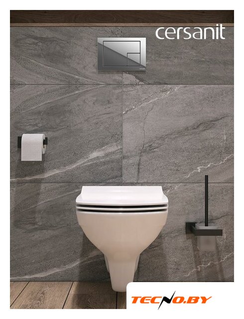 Унитаз подвесной Cersanit Carina New Clean On с инстал. Link Pro (с кнопкой Corner 64108 хром глянцевый) - Изображение №16 — Интернет-Магазин TECNO.BY
