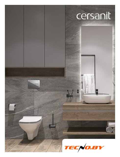 Унитаз подвесной Cersanit Carina New Clean On с инстал. Link Pro (с кнопкой Corner 64108 хром глянцевый) - Изображение №15 — Интернет-Магазин TECNO.BY