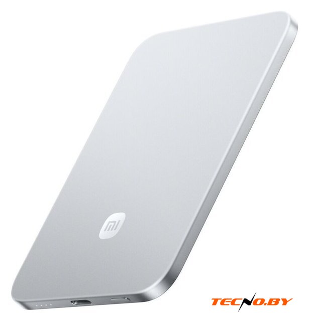 Внешний аккумулятор Xiaomi UltraThin Magnetic Power Bank 5000 15W MDY-20-EB (серебристый) - Изображение №1 — Интернет-Магазин TECNO.BY