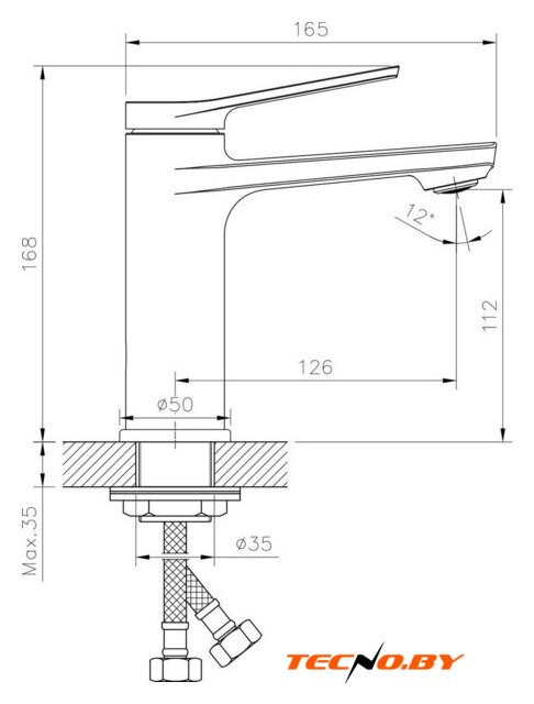 Смеситель Lauter Silk 21CK572С - Изображение №2 — Интернет-Магазин TECNO.BY