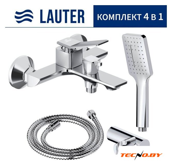 Смеситель Lauter Allure 21CK6618C с лейкой Relexa Fleur 21S00126 - Изображение №1 — Интернет-Магазин TECNO.BY