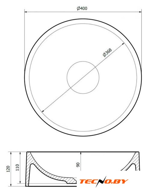 Умывальник Lauter Laguna 21L405GB (Gold Black) - Изображение №10 — Интернет-Магазин TECNO.BY