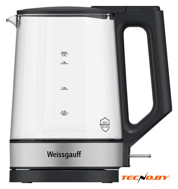 Электрический чайник Weissgauff WK 1700 EcoGlass Graphite - Изображение №1 — Интернет-Магазин TECNO.BY