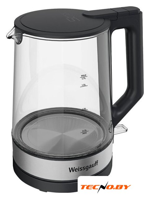 Электрический чайник Weissgauff WK 1700 EcoGlass Graphite - Изображение №2 — Интернет-Магазин TECNO.BY