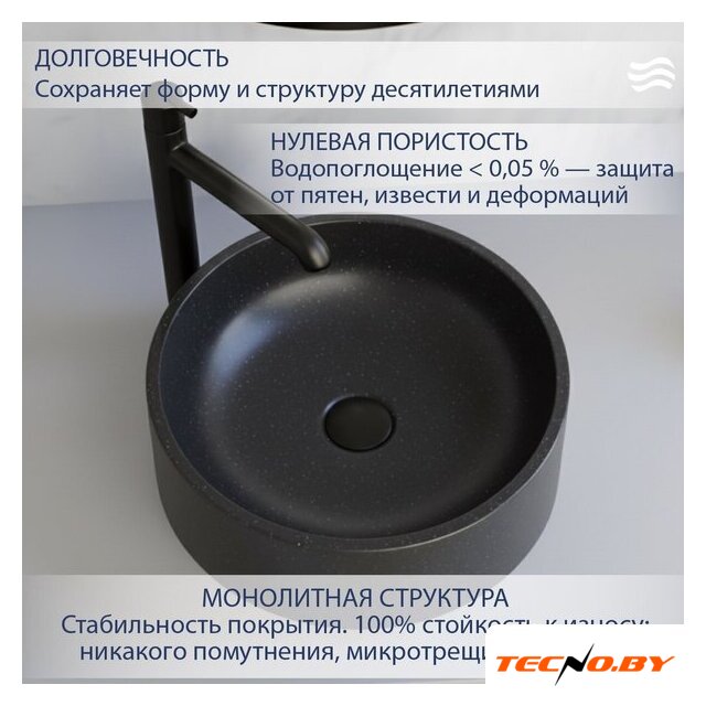 Умывальник Lauter Laguna 21L404NG (Night Glow) - Изображение №2 — Интернет-Магазин TECNO.BY