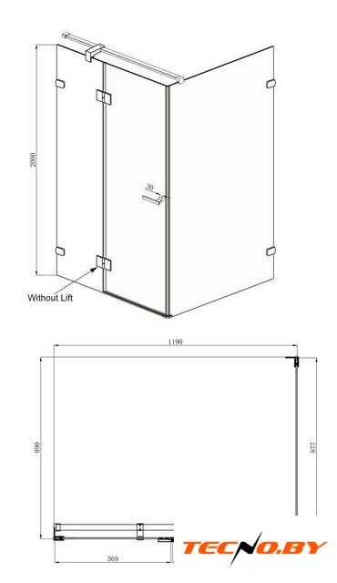 Душевой уголок Ambassador Set 10011104L-ST1 - Изображение №5 — Интернет-Магазин TECNO.BY
