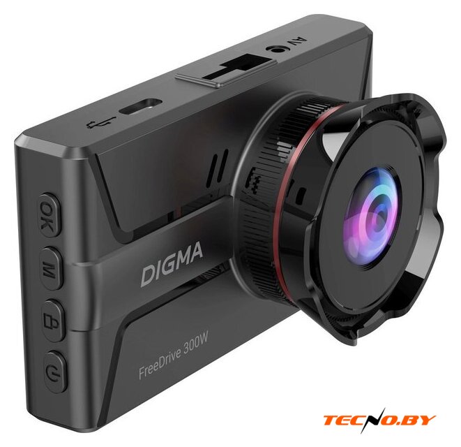 Видеорегистратор для авто Digma FreeDrive 300DW FD300DW (черный) - Изображение №4 — Интернет-Магазин TECNO.BY