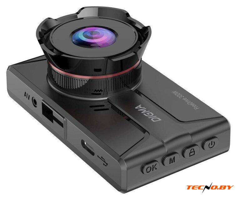 Видеорегистратор для авто Digma FreeDrive 300DW FD300DW (черный) - Изображение №10 — Интернет-Магазин TECNO.BY