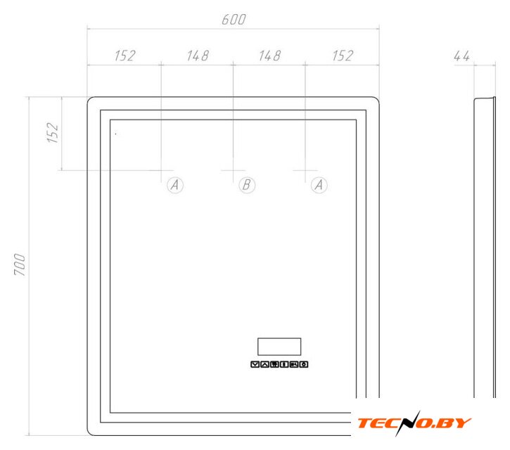  Vigo Зеркало Geometry Media voice 600 - Изображение №14 — Интернет-Магазин TECNO.BY