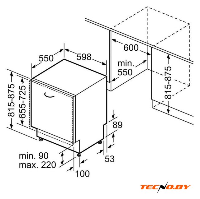 Встраиваемая посудомоечная машина Bosch Serie 4 SMV4HTX00E - Изображение №10 — Интернет-Магазин TECNO.BY