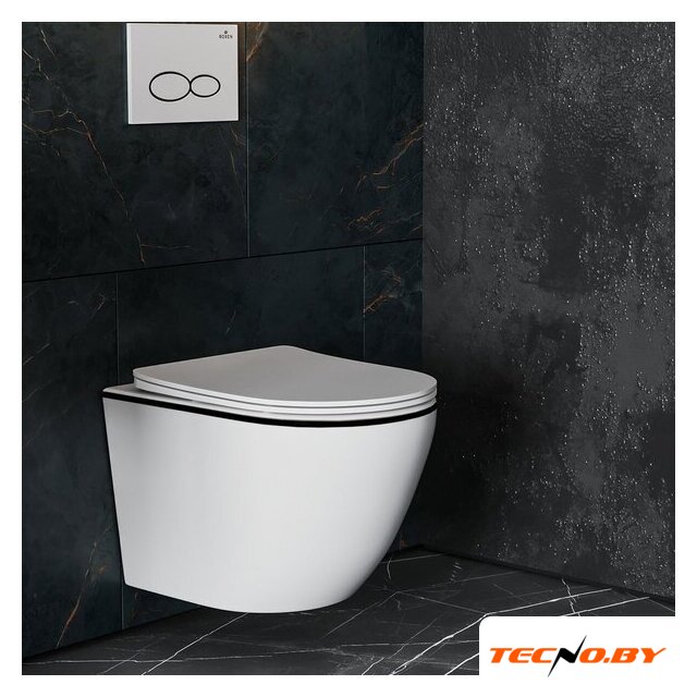 Унитаз подвесной Roxen Antares Black в комплекте с инсталляцией StounFix Dual Fresh 6 в 1 964862 (кнопка: оружейная сталь) - Изображение №15 — Интернет-Магазин TECNO.BY
