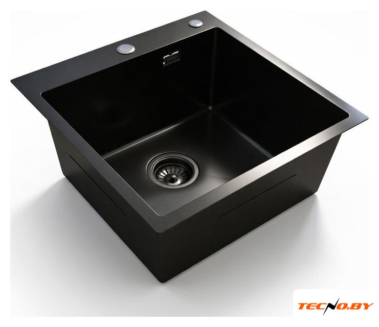 Кухонная мойка Blantek LS-5050STB Stone texture black - Изображение №1 — Интернет-Магазин TECNO.BY