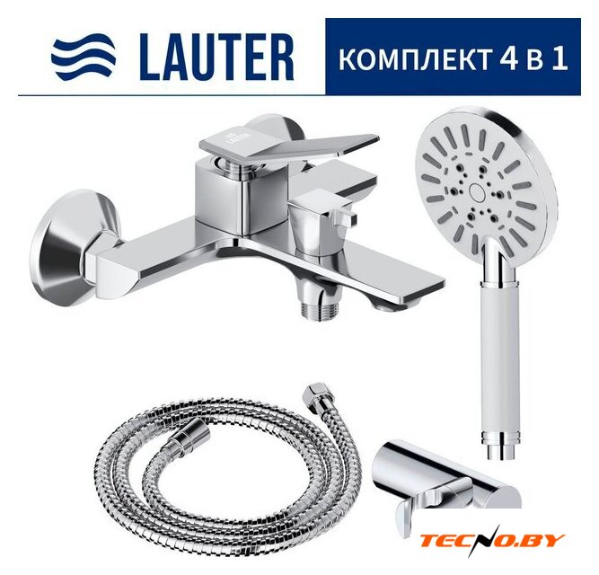 Смеситель Lauter Allure 21CK6618C с лейкой Relexa Nevada 21S10146 - Изображение №1 — Интернет-Магазин TECNO.BY