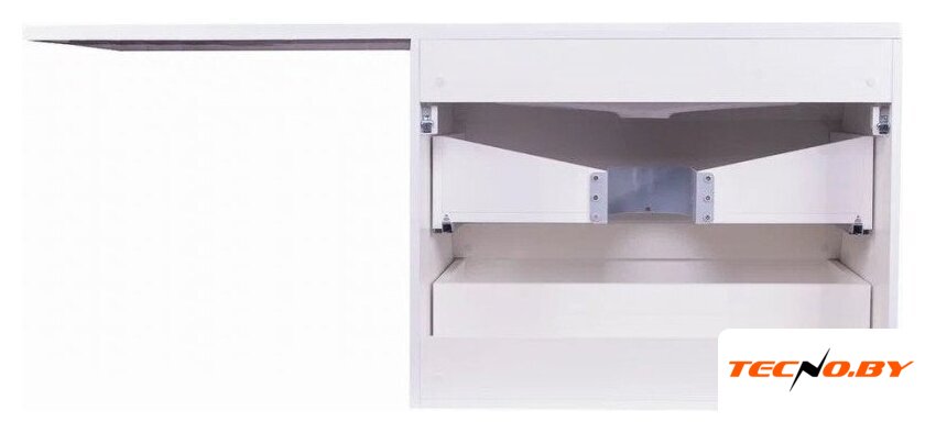  Symbolite Тумба с умывальником Даллас 140 Люкс Plus + Даллас 140x48.2 (подвесная, левый, белый) - Изображение №6 — Интернет-Магазин TECNO.BY