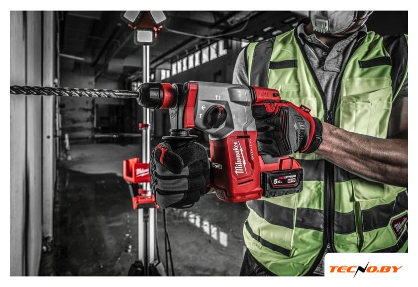 Перфоратор Milwaukee M18 BLHXMC-502X 4933499459 (с 2-мя АКБ, кейс) - Изображение №12 — Интернет-Магазин TECNO.BY