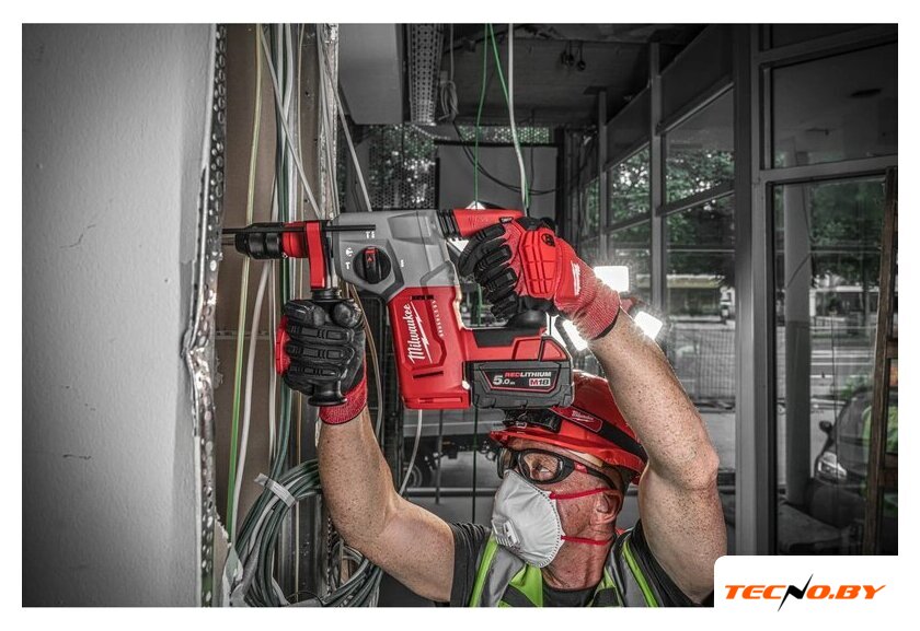 Перфоратор Milwaukee M18 BLHXMC-502X 4933499459 (с 2-мя АКБ, кейс) - Изображение №16 — Интернет-Магазин TECNO.BY