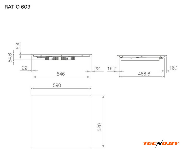 Варочная панель Elica Ratio 603 PRF0183894 - Изображение №5 — Интернет-Магазин TECNO.BY