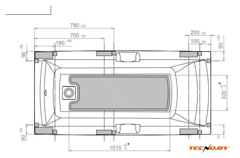 Ванна Triton Алекса 170x75 (с ножками) - Изображение №6 — Интернет-Магазин TECNO.BY