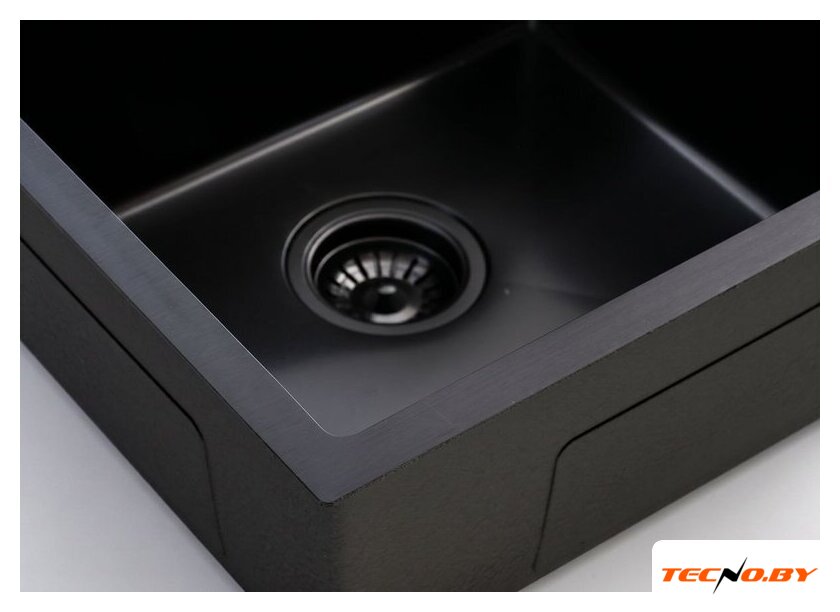 Кухонная мойка Blantek LS-5050SNB Snake texture black - Изображение №3 — Интернет-Магазин TECNO.BY