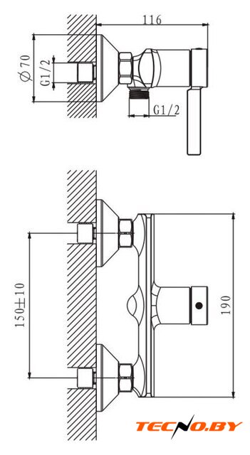 Смеситель Lauter Art 21CK9680C с лейкой Living Daisy 21S10167 - Изображение №17 — Интернет-Магазин TECNO.BY