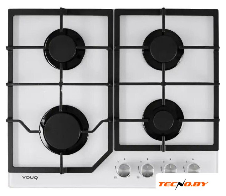 Варочная панель YOUQ YQHG 60400GC01 WH - Изображение №1 — Интернет-Магазин TECNO.BY