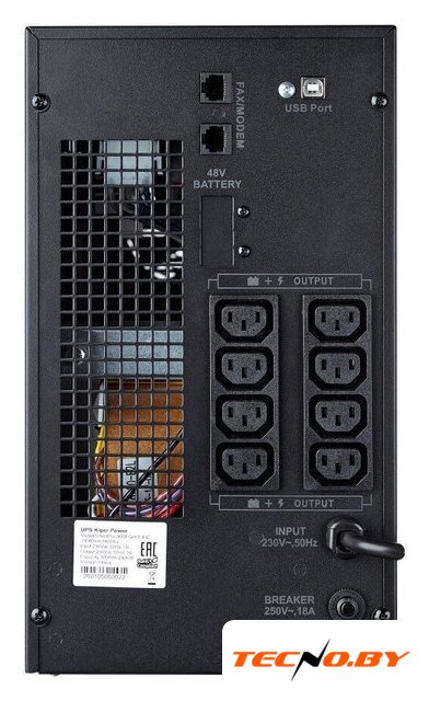 Источник бесперебойного питания Kiper Power SmartPro 3000 Gen1 IEC (3000VA/2400W) - Изображение №2 — Интернет-Магазин TECNO.BY