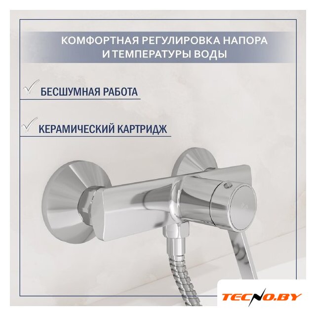 Смеситель Lauter Art 21CK9680C с лейкой Living Fleur 21S00126 - Изображение №2 — Интернет-Магазин TECNO.BY