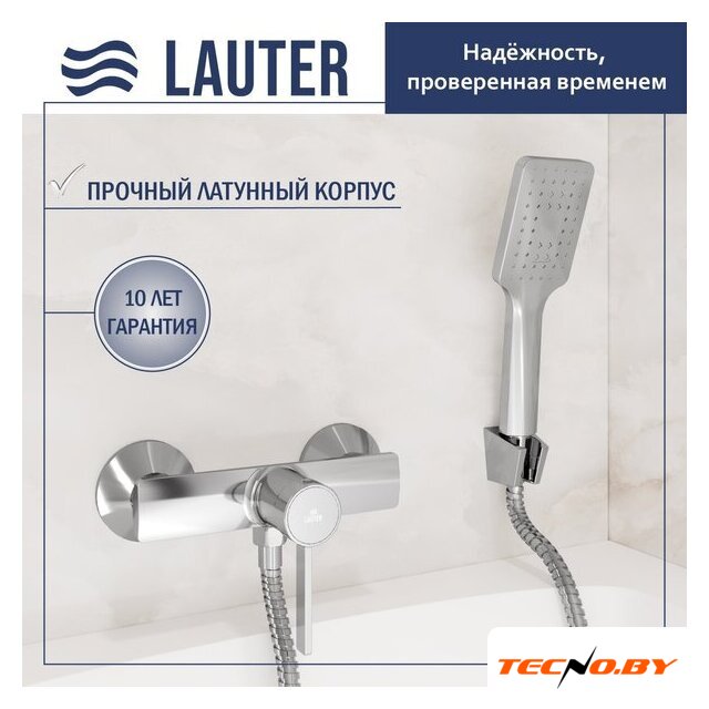 Смеситель Lauter Art 21CK9680C с лейкой Living Fleur 21S00126 - Изображение №1 — Интернет-Магазин TECNO.BY