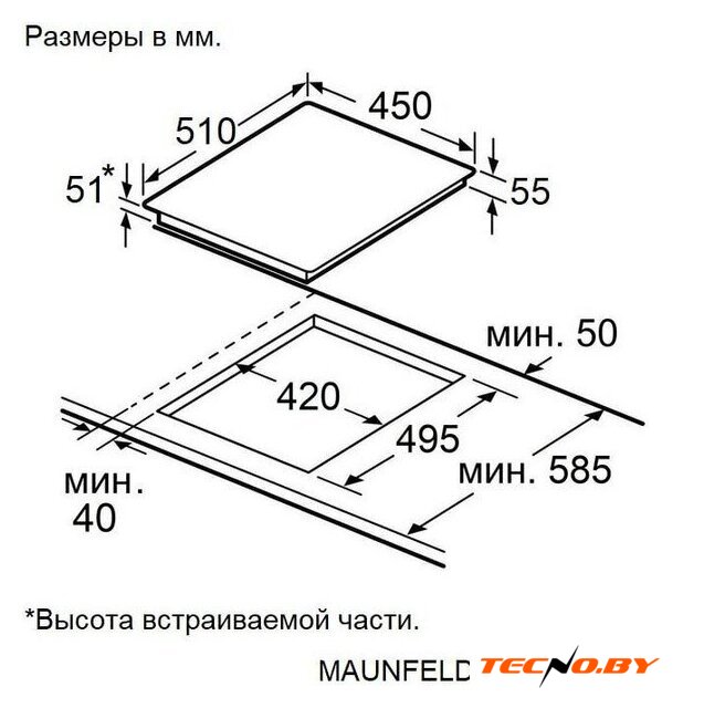 Варочная панель MAUNFELD AVCE4534SBK - Изображение №11 — Интернет-Магазин TECNO.BY