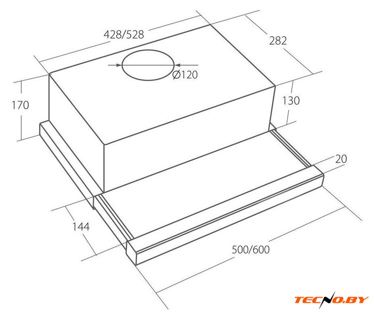 Кухонная вытяжка YOUQ Ami BT 1080 B 60 WH (белый) - Изображение №14 — Интернет-Магазин TECNO.BY