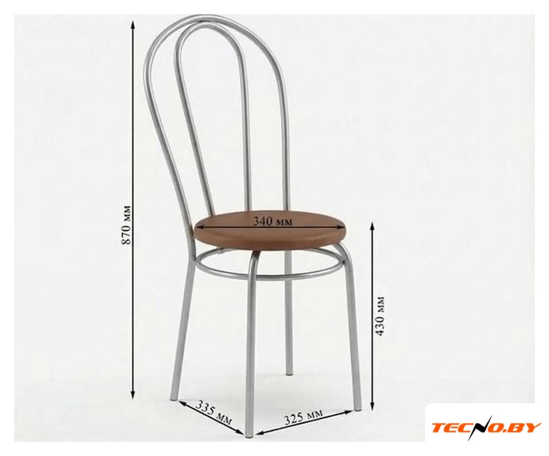Стул Mio Tesoro Тюльпан (коричневый/металлик) - Изображение №13 — Интернет-Магазин TECNO.BY
