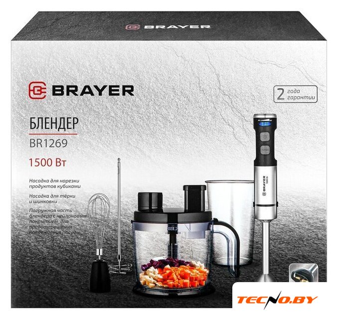 Погружной блендер Brayer BR1269 - Изображение №18 — Интернет-Магазин TECNO.BY