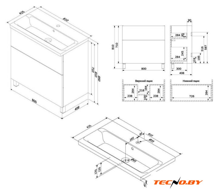  AM.PM Тумба с умывальником Gem M90-FSX0802WG-WCC0802WG - Изображение №11 — Интернет-Магазин TECNO.BY