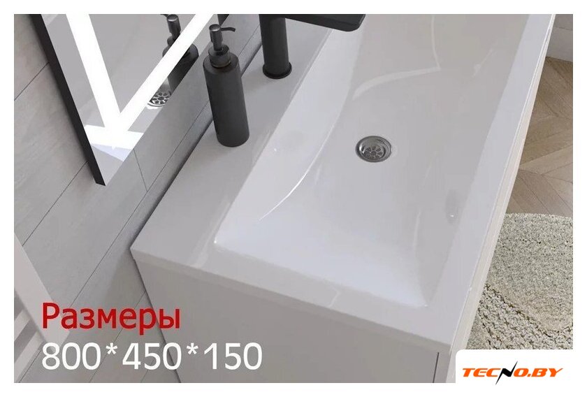 Умывальник Versalia Soft 80 - Изображение №3 — Интернет-Магазин TECNO.BY