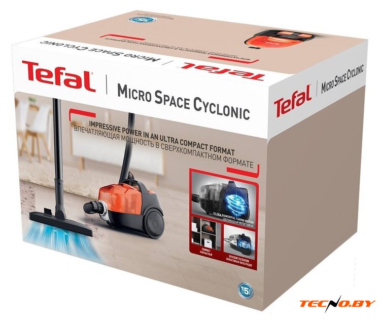 Пылесос Tefal Micro Space Cyclonic TW3235EA - Изображение №13 — Интернет-Магазин TECNO.BY