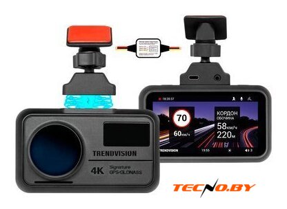Видеорегистратор-GPS информатор (2в1) TrendVision TDR-725 Real 4K Max - Изображение №1 — Интернет-Магазин TECNO.BY