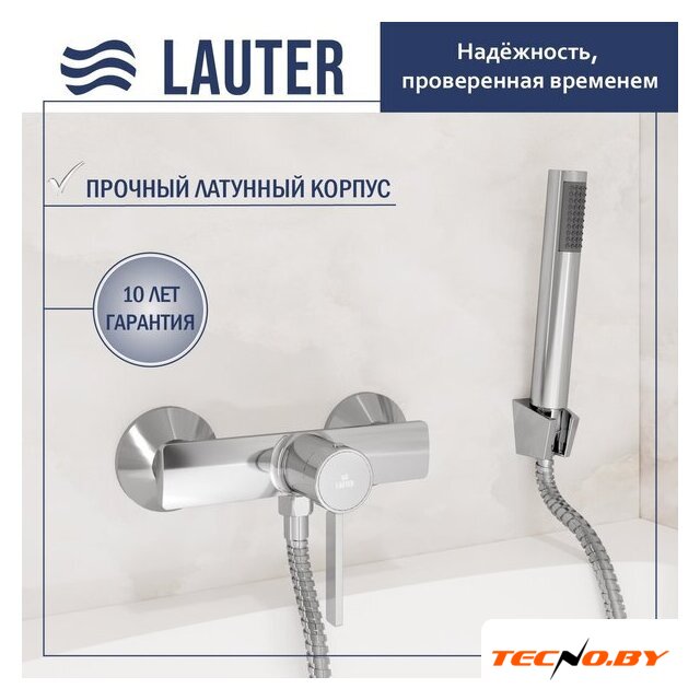 Смеситель Lauter Art 21CK9680C с лейкой Living Lily 21S10048 - Изображение №1 — Интернет-Магазин TECNO.BY