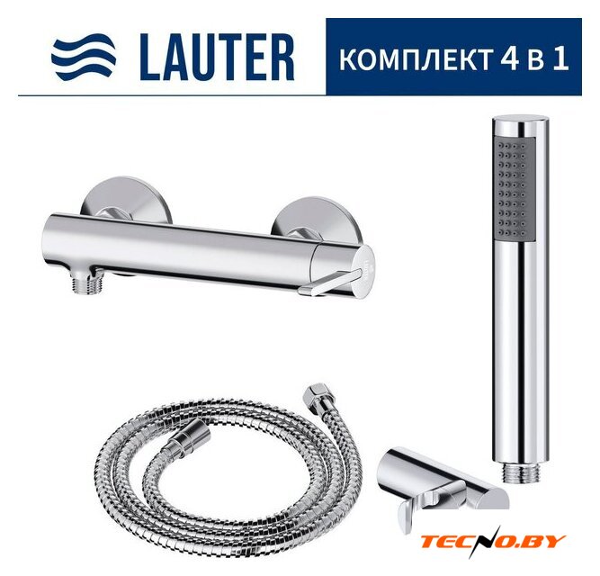 Смеситель Lauter Velvet 21СК9696С с лейкой Relexa Lily 21S10048 - Изображение №1 — Интернет-Магазин TECNO.BY