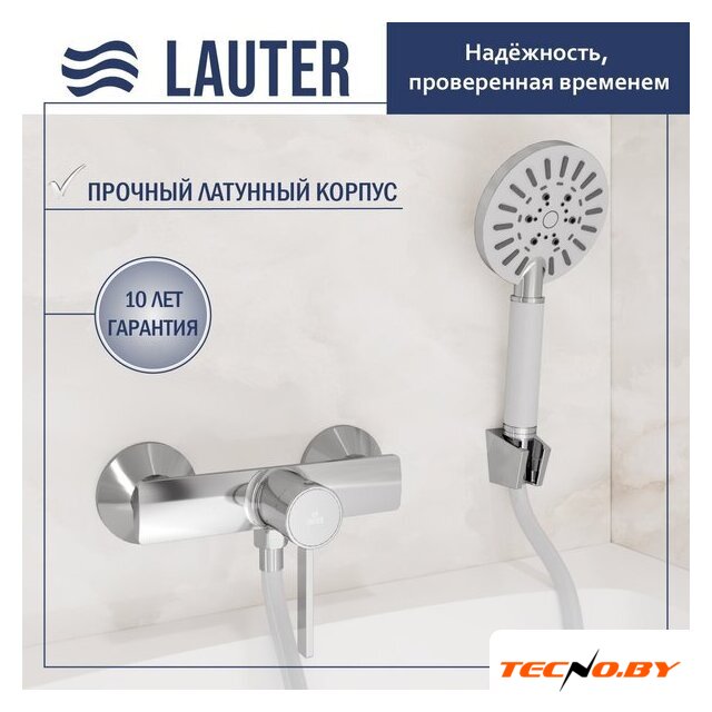 Смеситель Lauter Art 21CK9680C с лейкой Living Nevada 21S10146 - Изображение №1 — Интернет-Магазин TECNO.BY