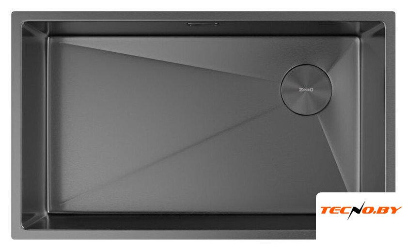 Кухонная мойка ZorG Zerox 74 U / IF Side SF PVD Gunblack - Изображение №3 — Интернет-Магазин TECNO.BY