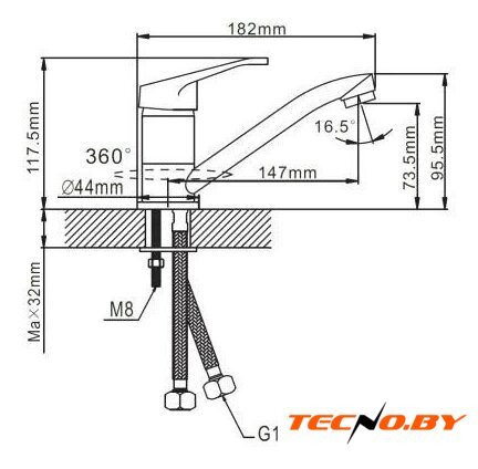 Смеситель Wisent WP45028 - Изображение №3 — Интернет-Магазин TECNO.BY