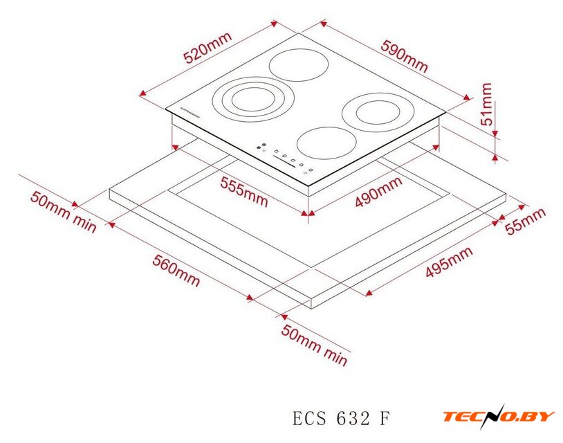 Варочная панель KUPPERSBERG ECS 632 F - Изображение №6 — Интернет-Магазин TECNO.BY