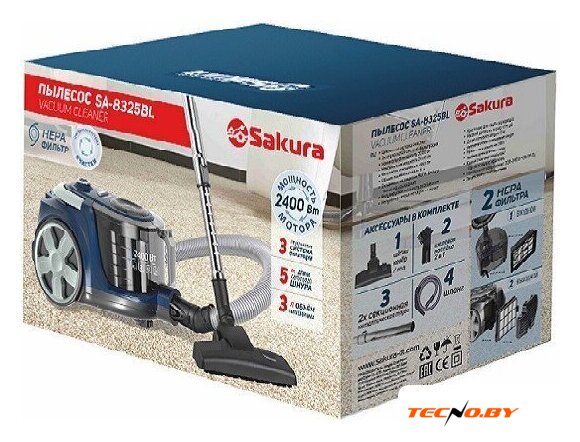 Пылесос Sakura SA-8325R - Изображение №3 — Интернет-Магазин TECNO.BY