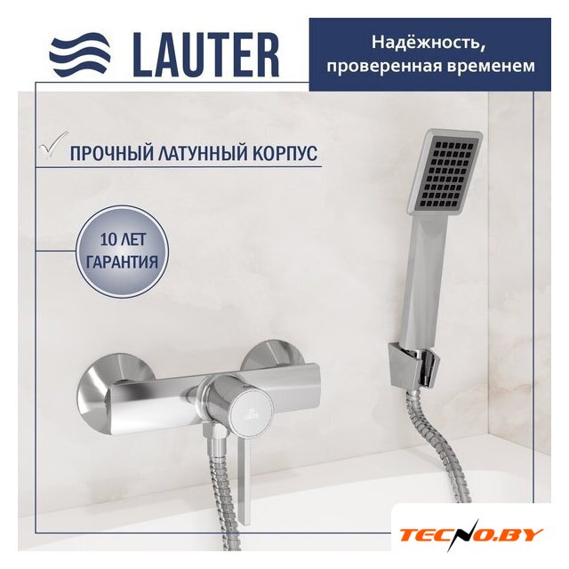 Смеситель Lauter Art 21CK9680C с лейкой Living Serene 21S00103 - Изображение №1 — Интернет-Магазин TECNO.BY