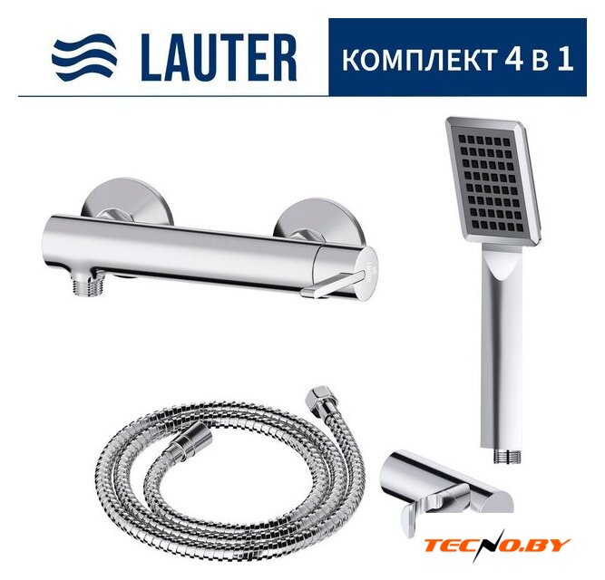 Смеситель Lauter Velvet 21СК9696С с лейкой Relexa Serene 21S00103 - Изображение №1 — Интернет-Магазин TECNO.BY