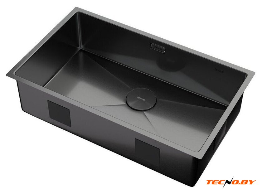 Кухонная мойка ZorG Zerox 74 U / IF PVD Gunblack - Изображение №2 — Интернет-Магазин TECNO.BY