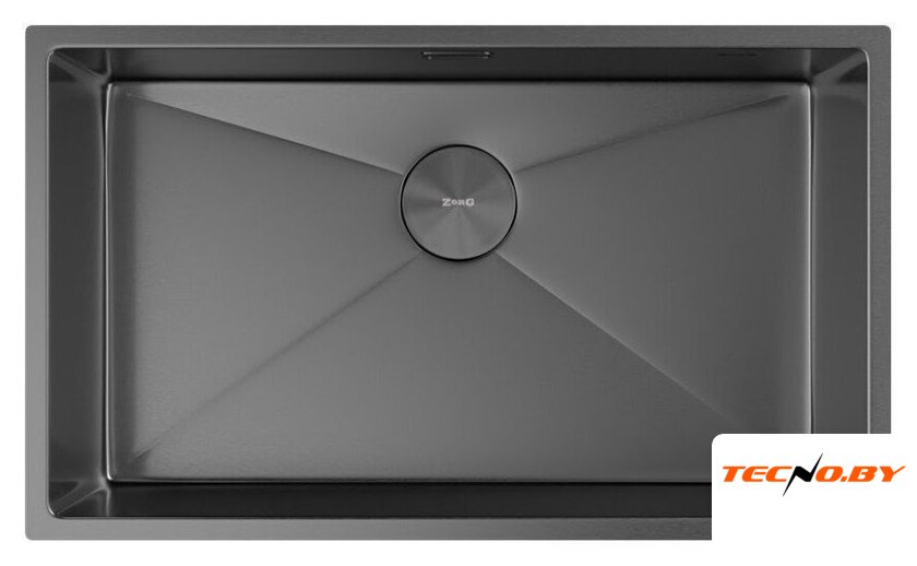 Кухонная мойка ZorG Zerox 74 U / IF PVD Gunblack - Изображение №3 — Интернет-Магазин TECNO.BY