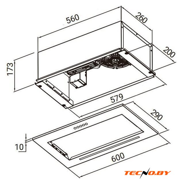 Кухонная вытяжка Weissgauff Integra 850 PB WH (белый) - Изображение №2 — Интернет-Магазин TECNO.BY