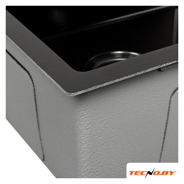 Кухонная мойка ARFEKA Eco AR 600*500 Black PVD Nano Decor - Изображение №4 — Интернет-Магазин TECNO.BY